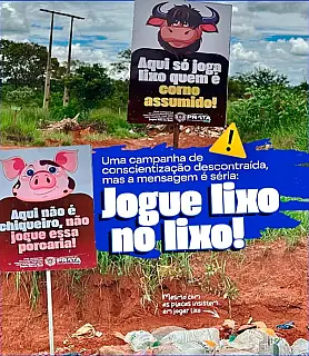 No Prata, só 'corno assumido' joga lixo em lote baldio