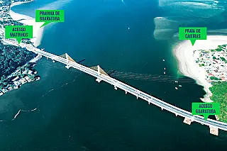 Ponte de Guaratuba aposenta o 'ferry boat'