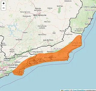 Ventos de até 100 km/h podem atingir 55 cidades no Rio de Janeiro e 14 em São Paulo