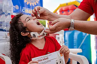 3.781 municípios apresentam alto risco para a paralisia infantil; 4.587 para o sarampo