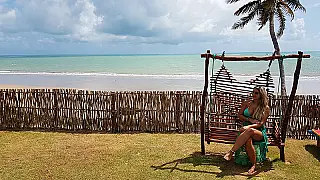 Estrangeiros querem sol, sombra e água fresca