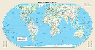 ONU aprova novo mapa-múndi e reforça imensidão da África e América do Sul
